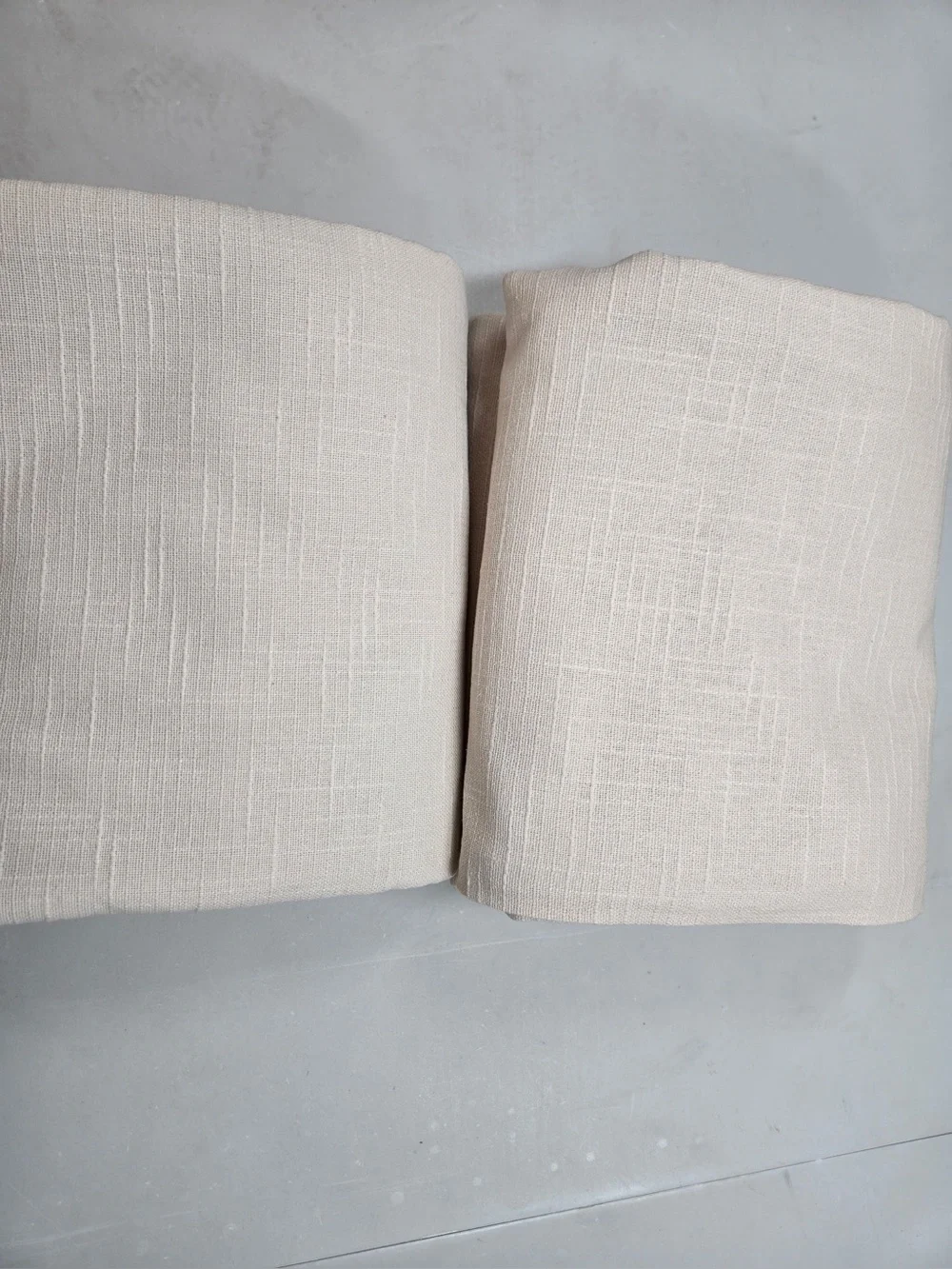 QUINCE Set Of 2 48x84 Cotton Slub Blackout Curtains 0736